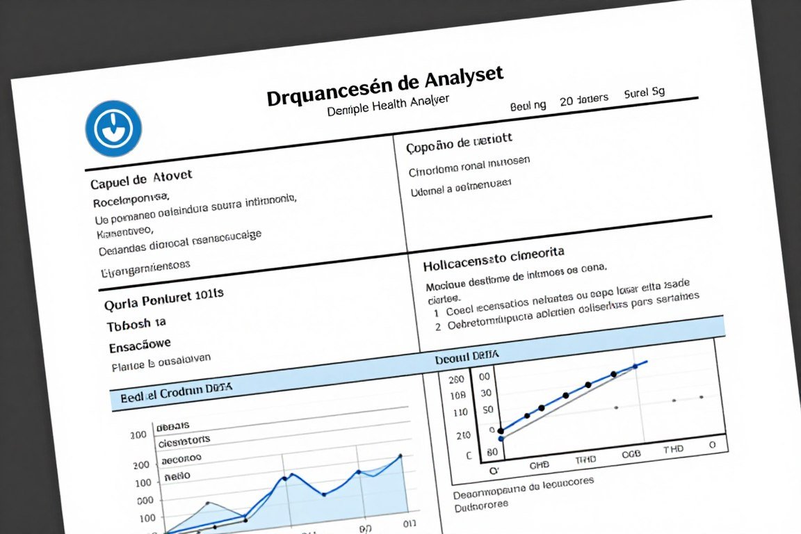 Ejemplo reporte salud generado por analizador cuántico resonancia magnética