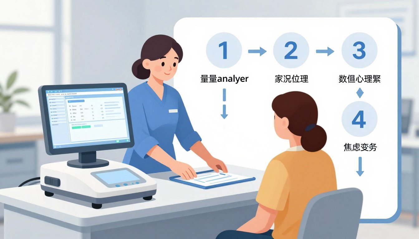 Pasos operación analizador cuántico resonancia magnética proceso completo