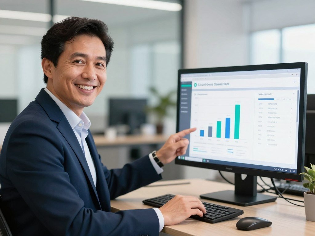 Testimonio visual de distribuidor colombiano mostrando resultados exitosos con quantum resonance analyzer