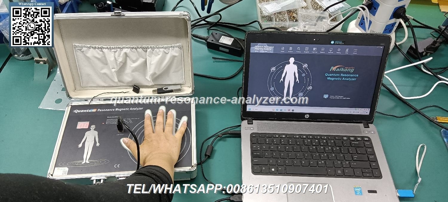 terapeuta natural con analizador cuantico