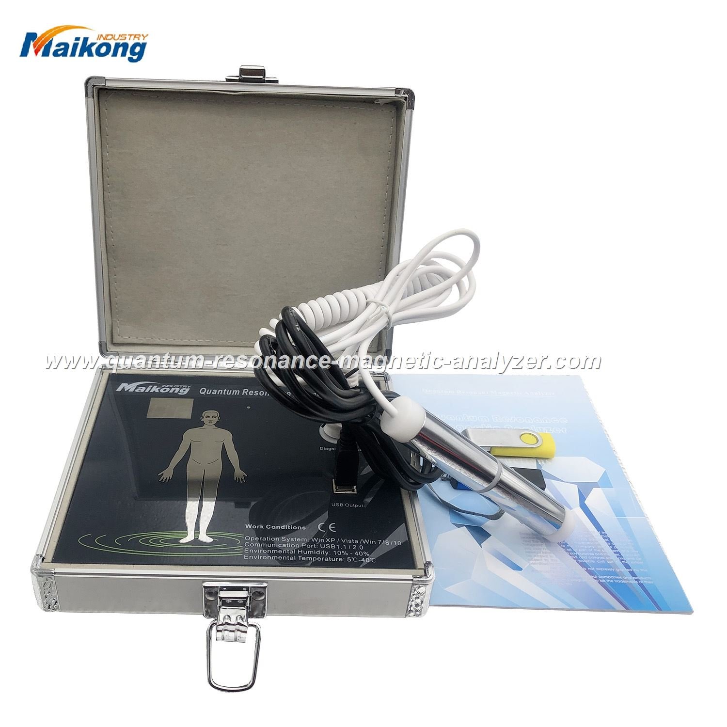 analizador cuantico maikong equipo completo con sensor