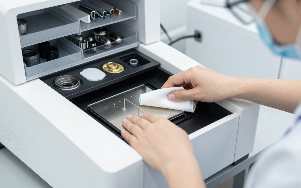 mantenimiento limpieza analizador cuantico