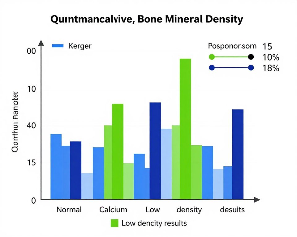Grafico comparativo de densidad mineral osea en analisis de analizador cuantico