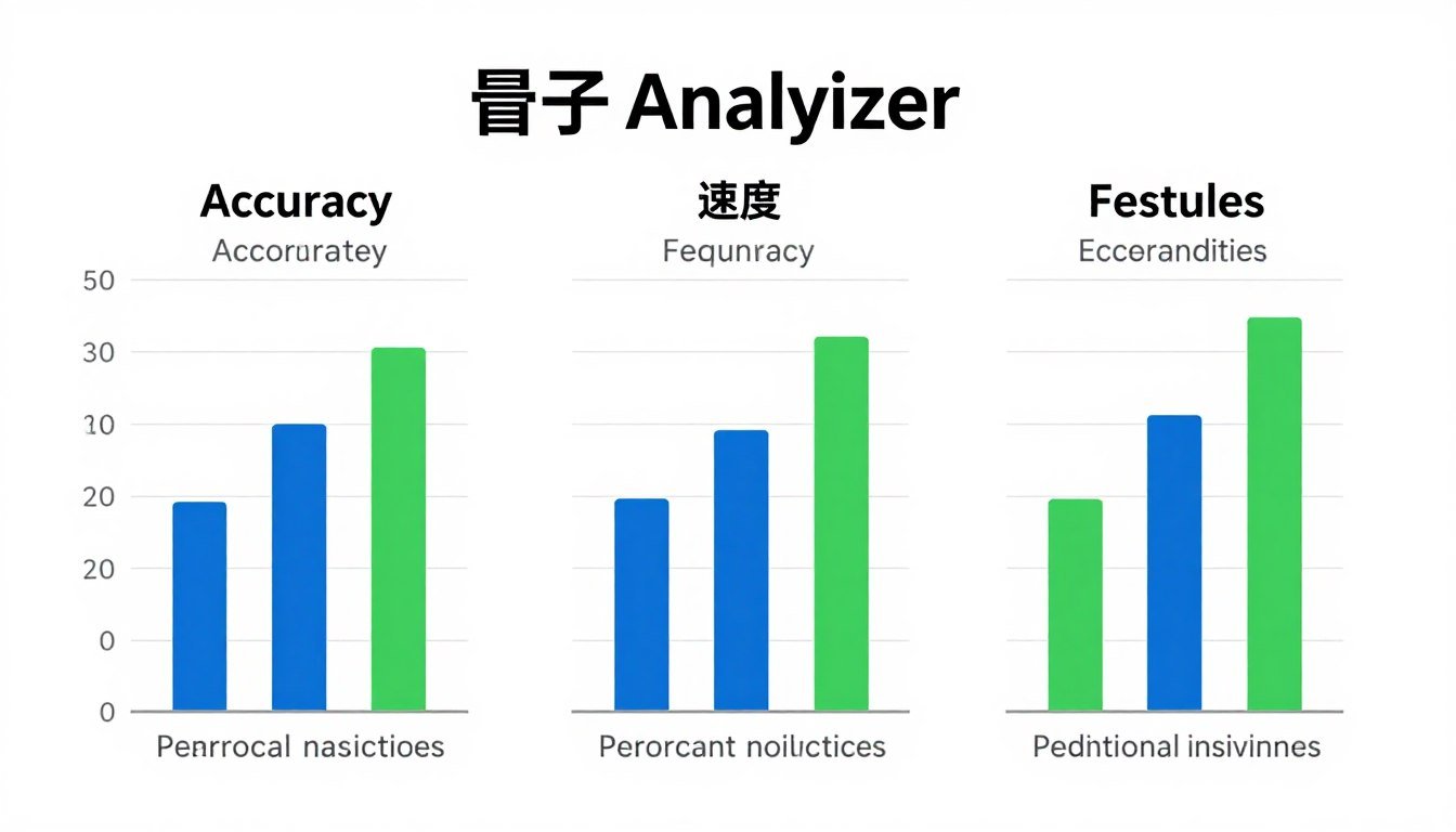 Gráfico comparativo de rendimiento analizadores cuánticos