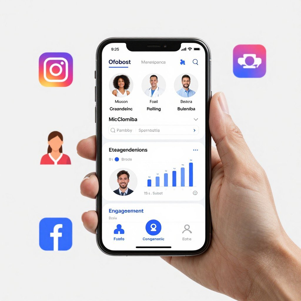 Redes sociales para marketing de analizador cuántico