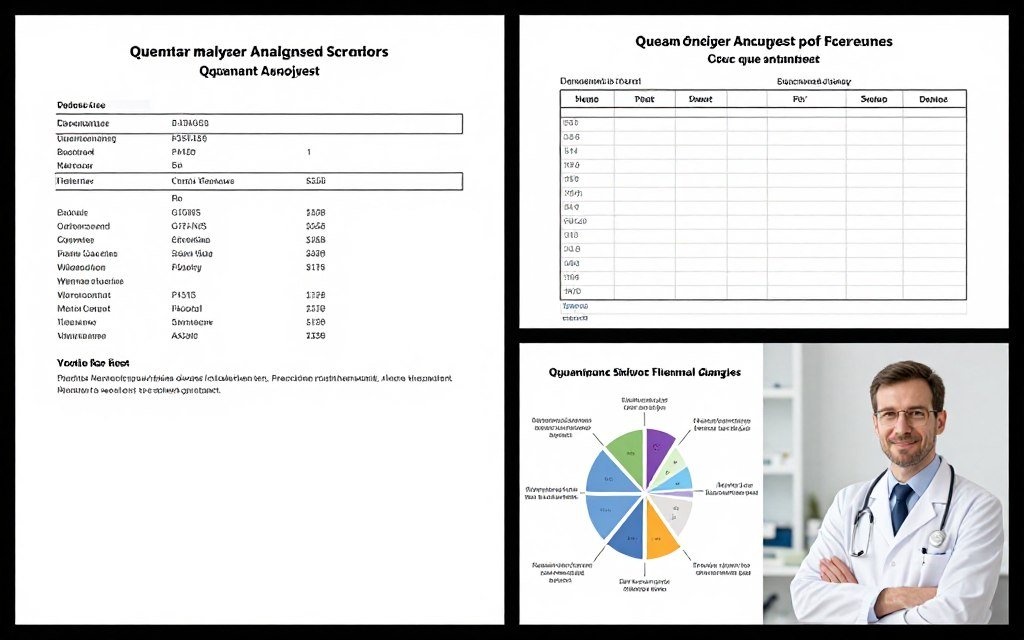 Comparación de reportes del analizador cuántico con resultados de laboratorio