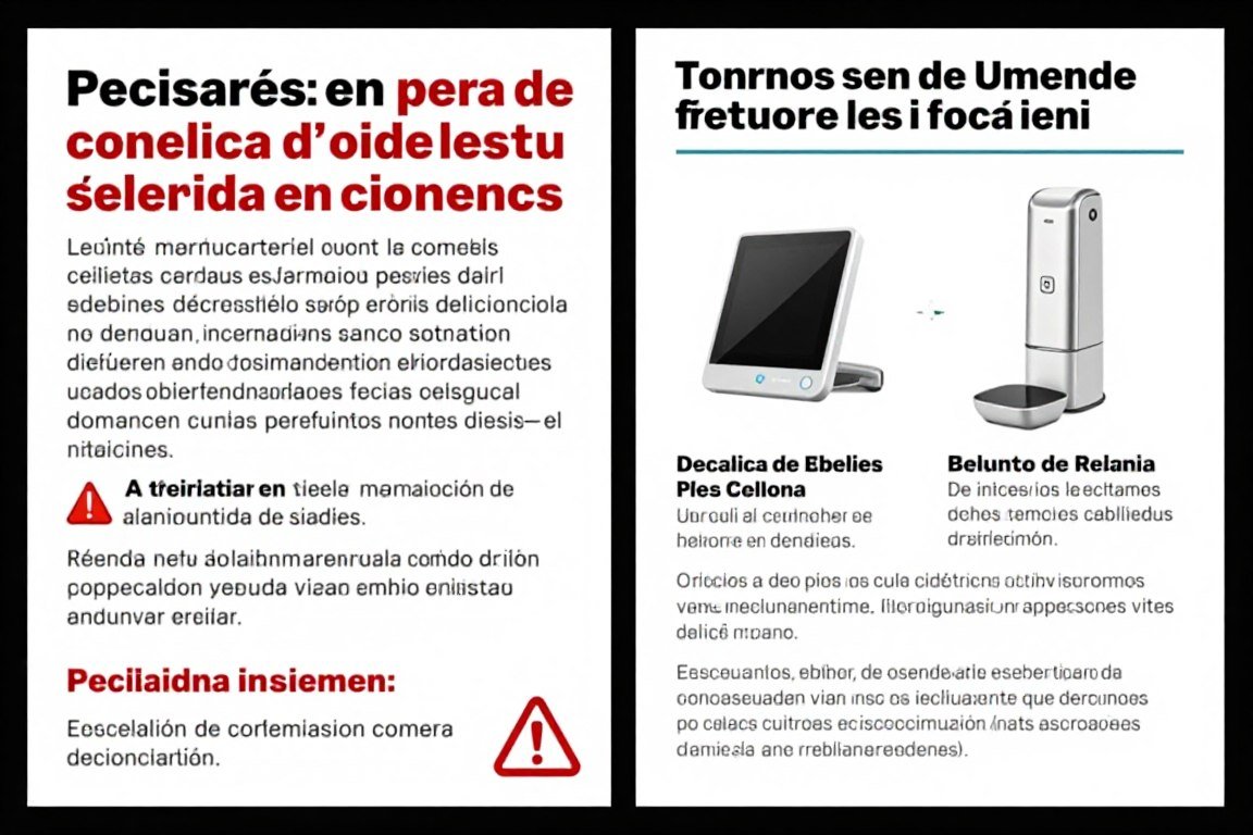Comparación lado a lado de publicidad fraudulenta versus información legítima de dispositivo de bienestar