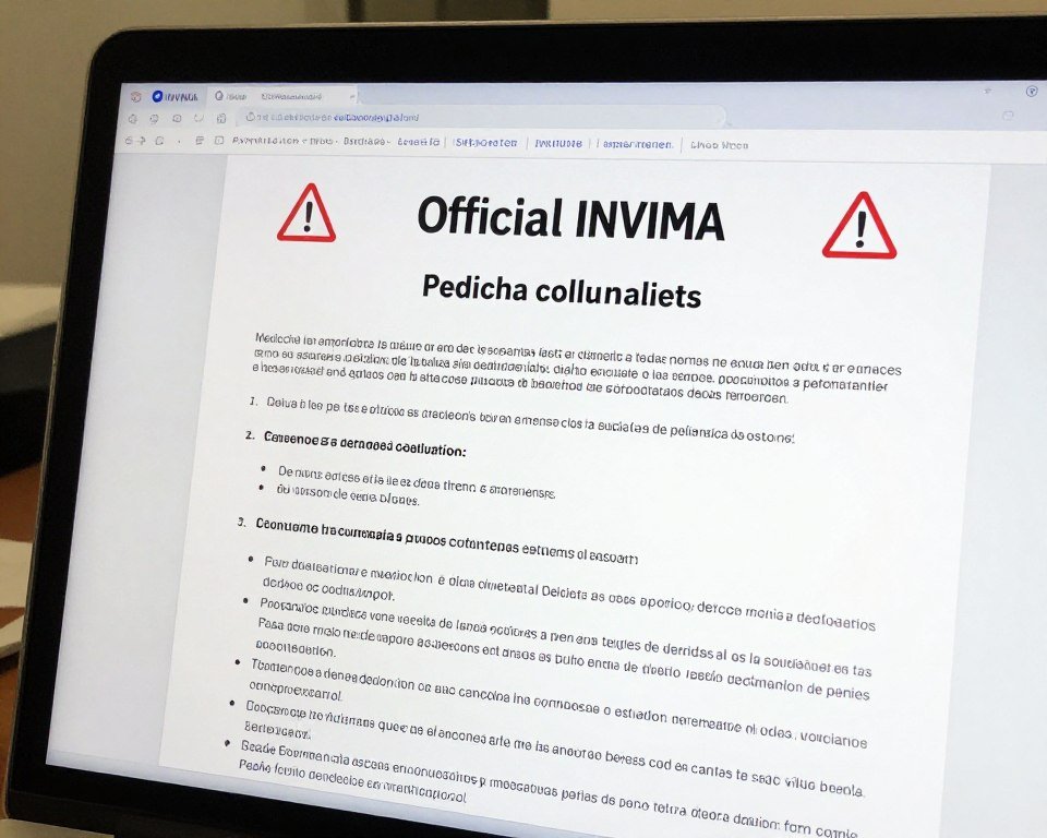 Documento oficial de alerta INVIMA sobre dispositivos médicos no autorizados en Colombia