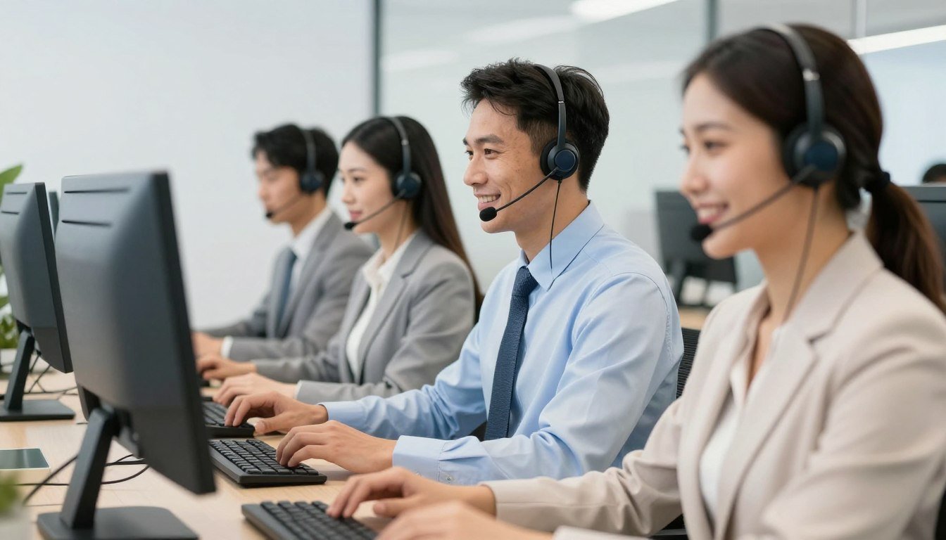 Equipo de servicio al cliente MAIKONG atendiendo consultas de distribuidores internacionales Equipo de servicio al cliente MAIKONG atendiendo consultas de distribuidores internacionales