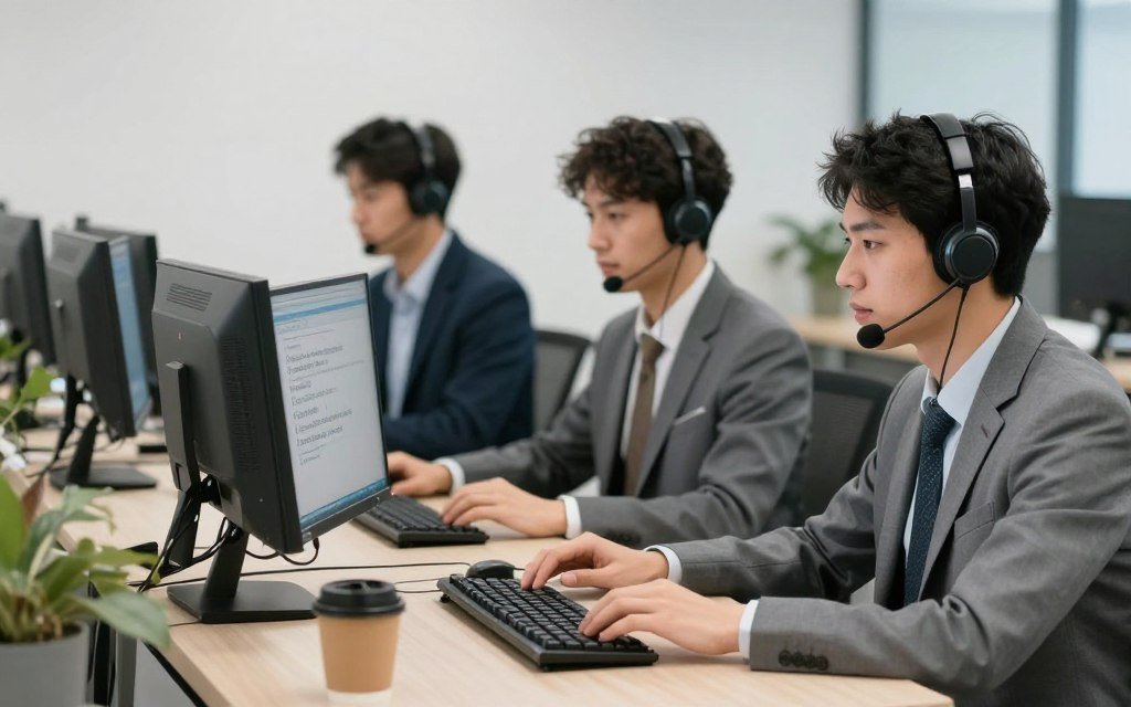 Equipo servicio cliente MAIKONG multilingüe respondiendo consultas