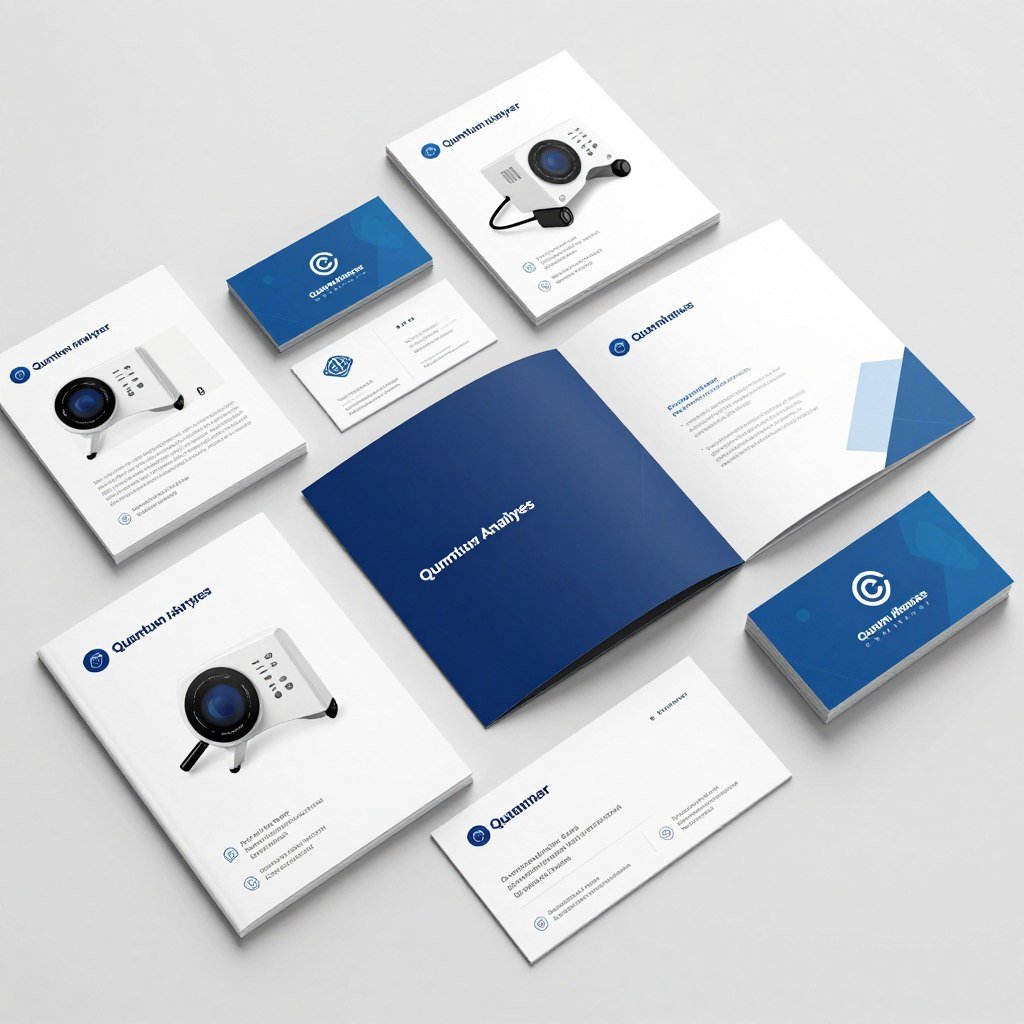Materiales de marketing personalizados para analizador cuántico
